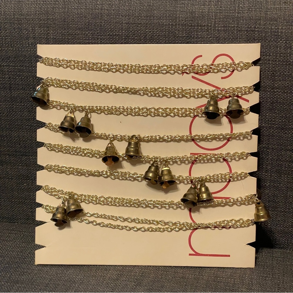 TWO Stands of 108” Vintage Brass Metal Strung Bells Macy’s